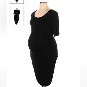 Motherhood maternity black dress